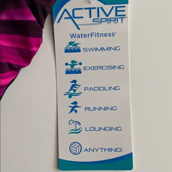 REEBOK Women’s One Piece Swimsuit Size 10 - Picture 2 of 8